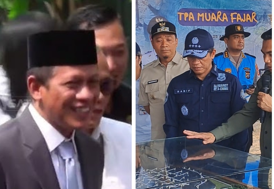 Dua hari sebelum direshuffle, Hanif Faisol sempat tinjau TPA Muara Fajar dan Waste Station Pekanbaru (foto/ist)